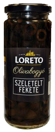 Fekete szeletelt olívabogyó